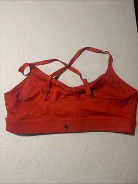 All Access NYC Orange-Red Strappy Sports Bra